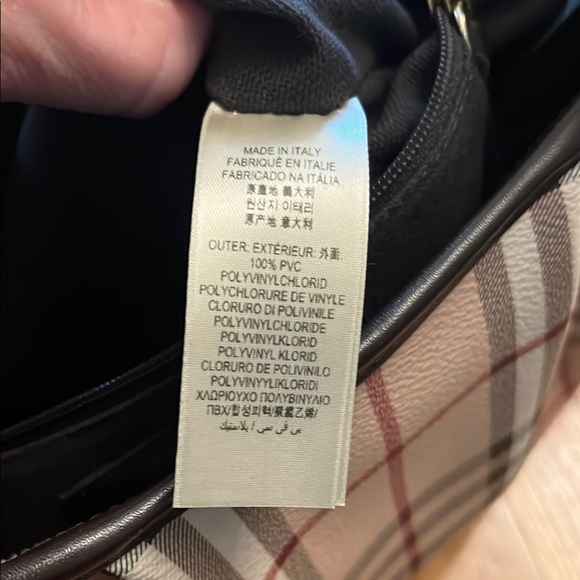 Burberry Haymarket Coated Canvas Hobo - Picture 3 of 7
